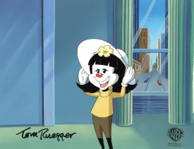Animaniacs Original Production Cel on Original Background Signed by Tom Ruegger: Dot