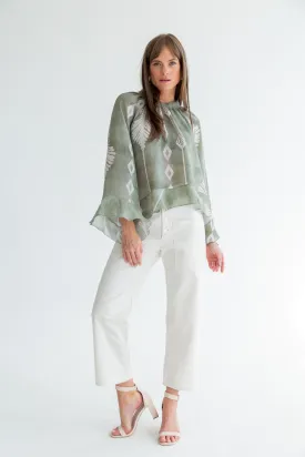 Arianna Blouse Arrow Print