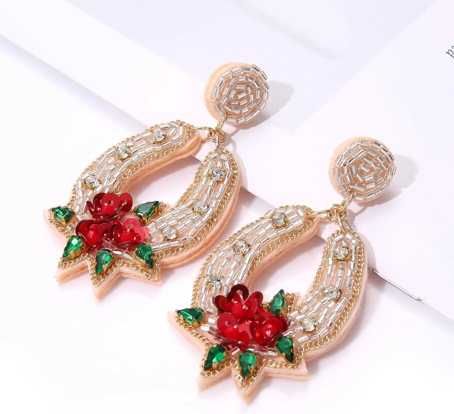 Beaded Earrings Derby Riding Suit Dangle Earrings Kentucky Derby Race Day Earrings Horse Racing Fan Jewelry Horse Racing Accessories