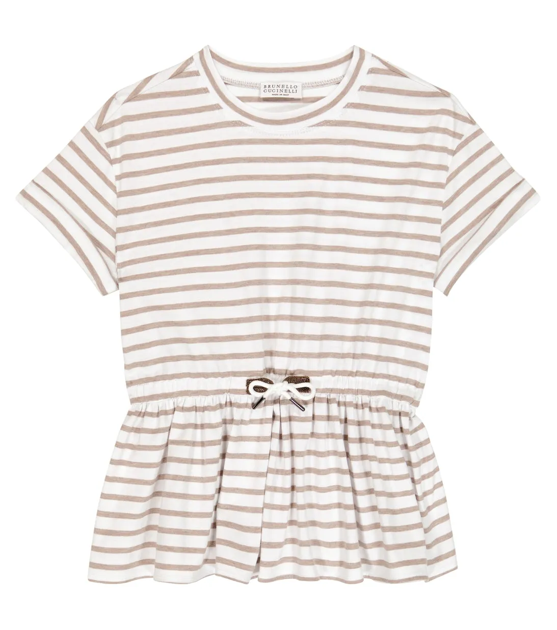 Brunello Cucinelli striped cotton jersey T-shirt, multicolor
