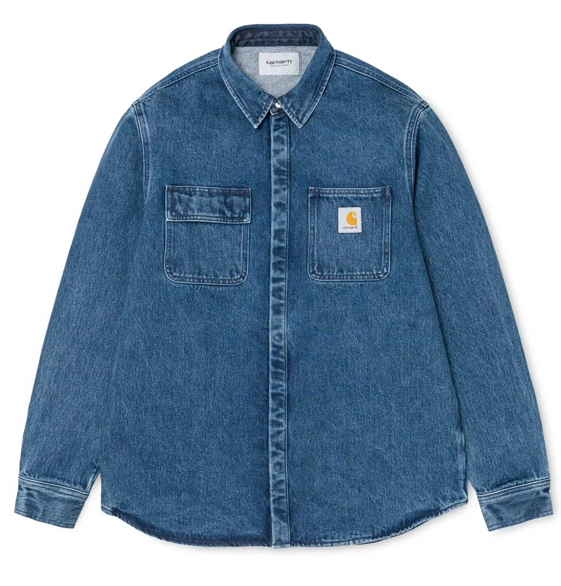 Carhartt WIP Salinac Shirt Jac – Blue – Stone Washed