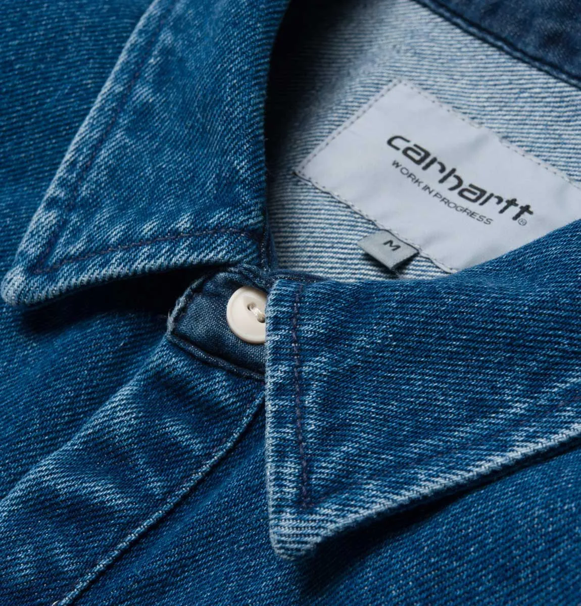 Carhartt WIP Salinac Shirt Jac – Blue – Stone Washed
