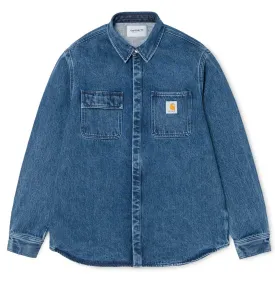 Carhartt WIP Salinac Shirt Jac – Blue – Stone Washed
