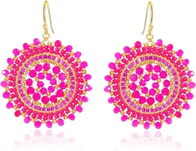 Colorful Summer Beaded Earrings For Women Crystals Glass Bead Dangle Drop Bohemia Earrings Statement Earrings For Women