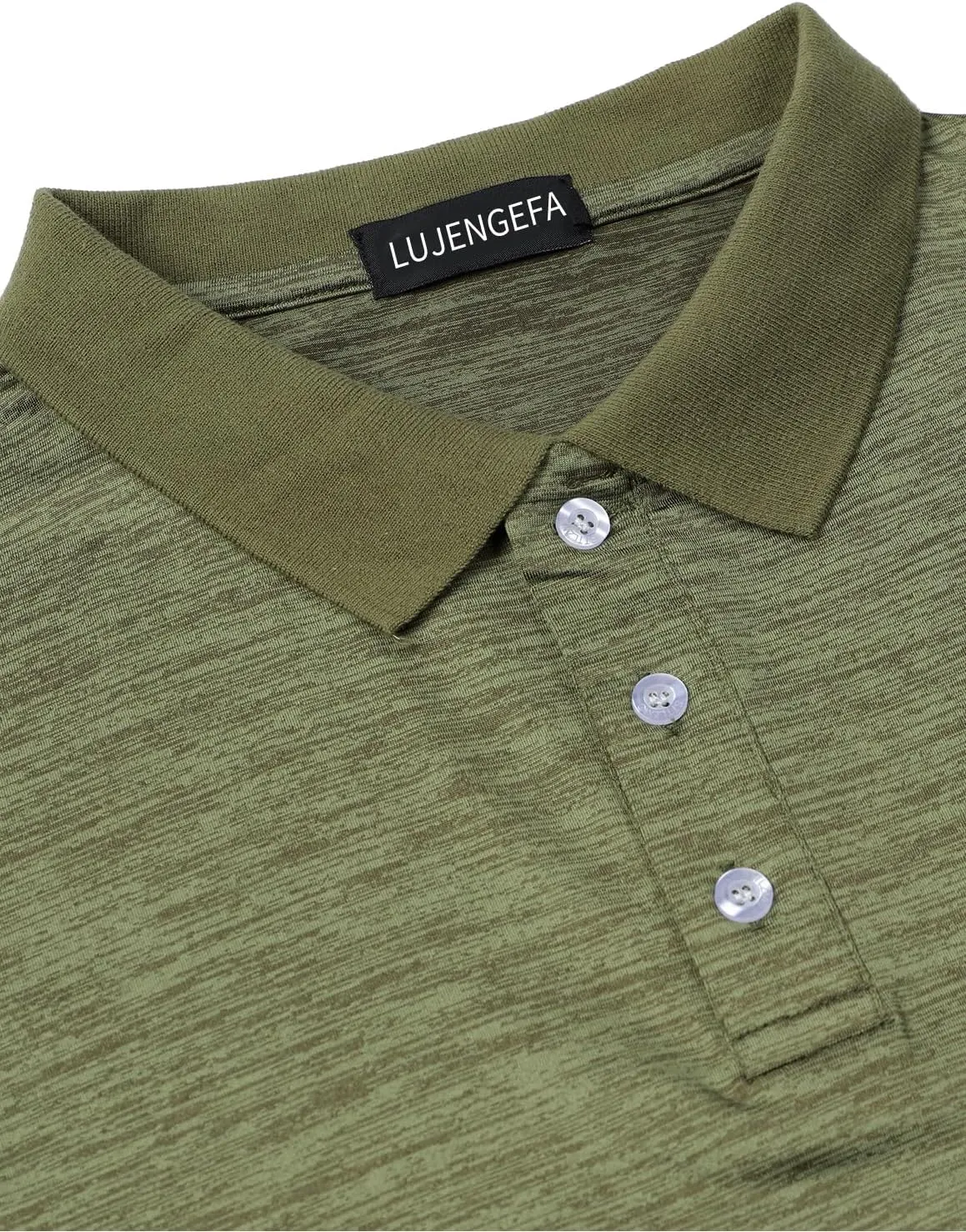 Men's Polo Shirts Short Sleeve Striped Contrast Collar Golf Polo with Pocket Casual Cotton T Shirts for Men