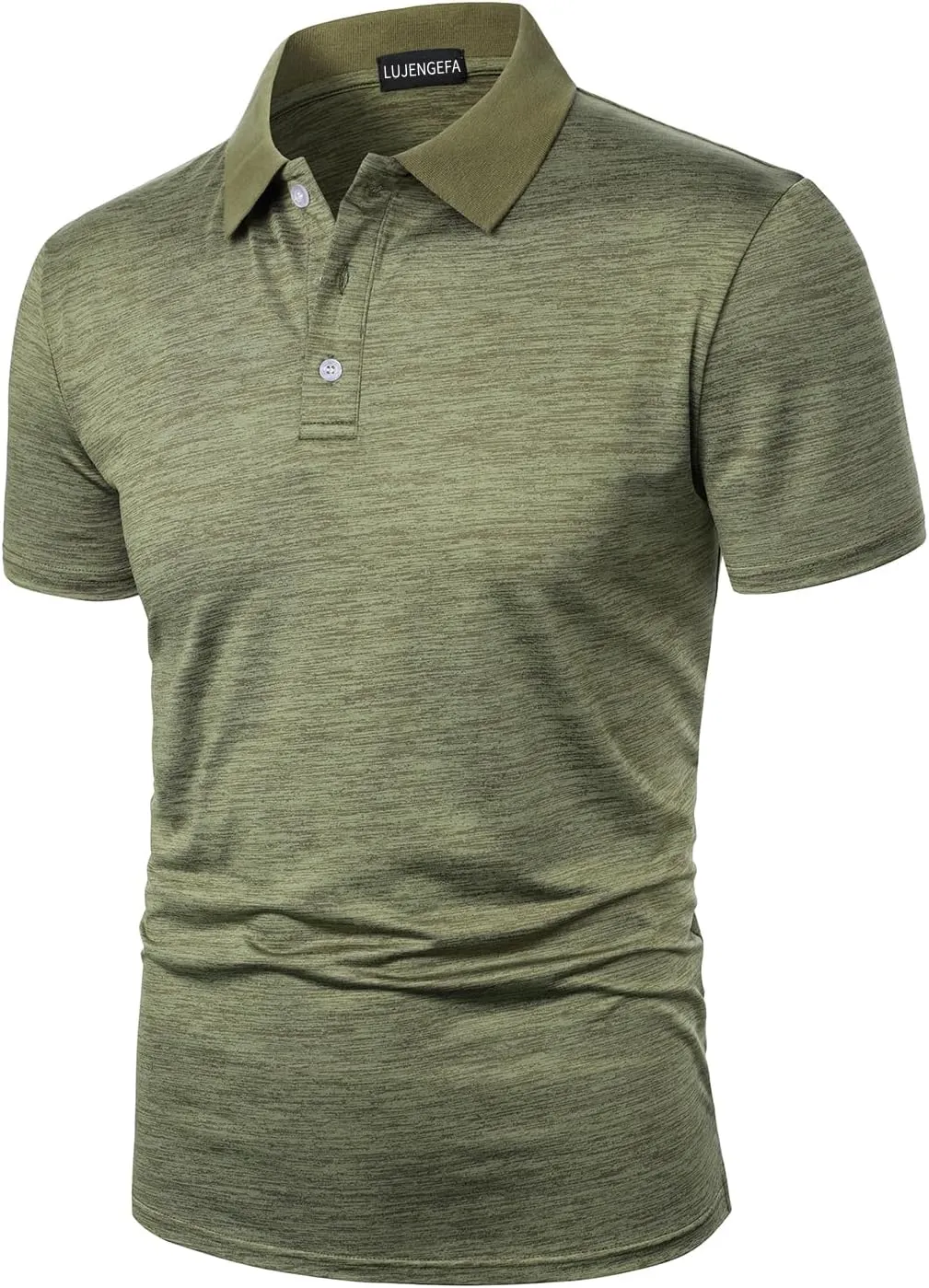 Men's Polo Shirts Short Sleeve Striped Contrast Collar Golf Polo with Pocket Casual Cotton T Shirts for Men