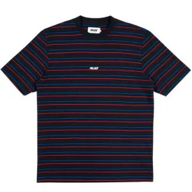 Palace Striped Logo Tee- Black