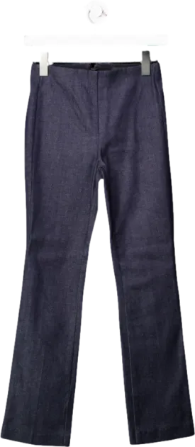 rag and bone Blue Cotton Blend Trousers UK XXS