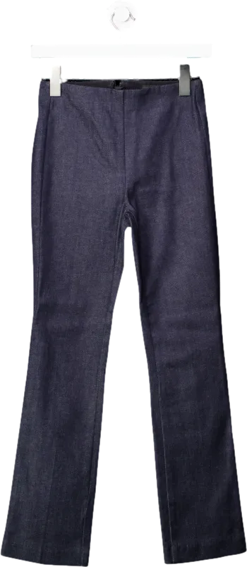 rag and bone Blue Cotton Blend Trousers UK XXS