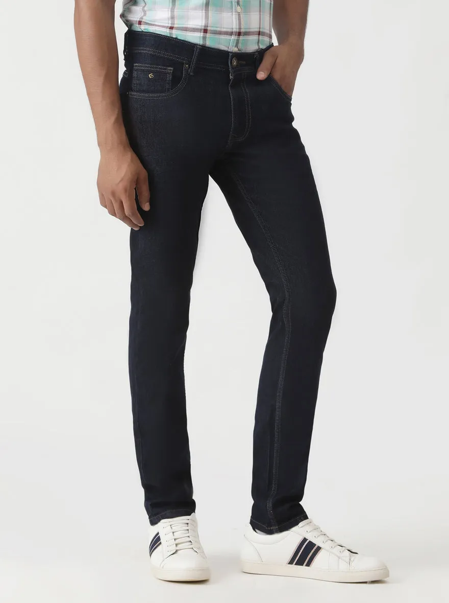 Raw Blue Washed Slim Fit Jeans | Greenfibre