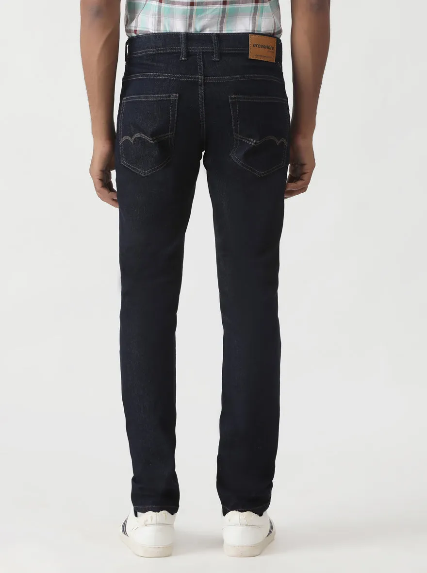 Raw Blue Washed Slim Fit Jeans | Greenfibre