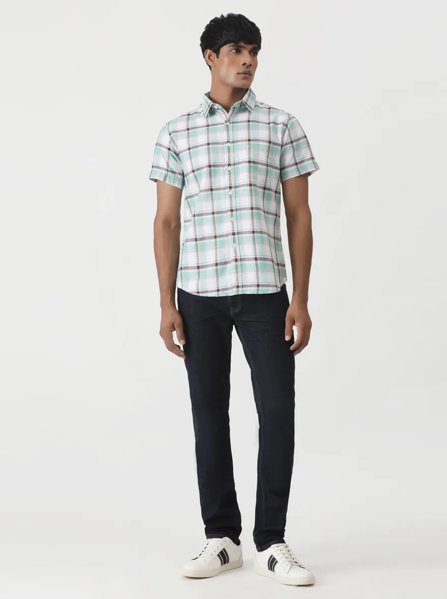 Raw Blue Washed Slim Fit Jeans | Greenfibre