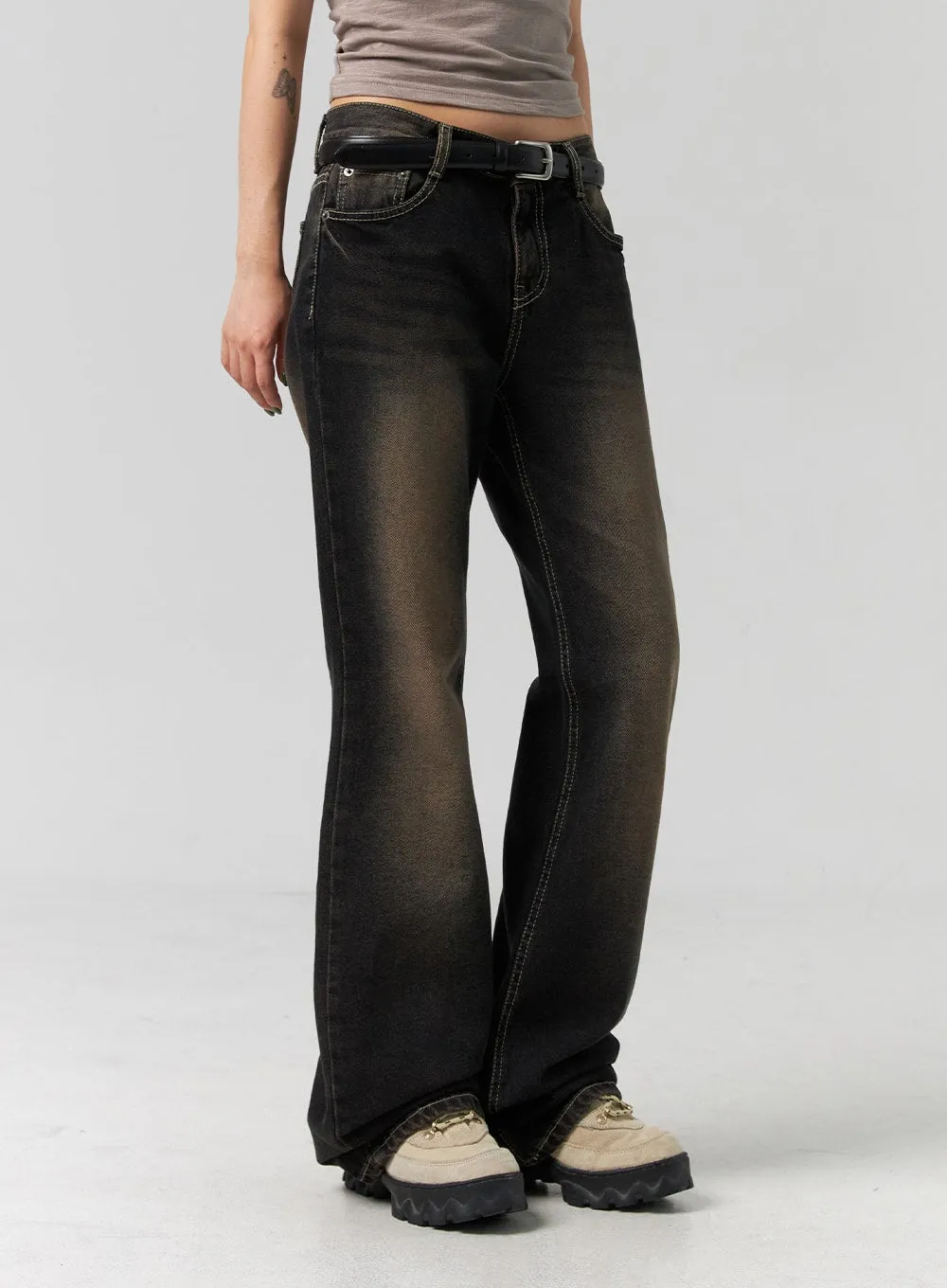 Slim Fit Bootcut Jeans CG330