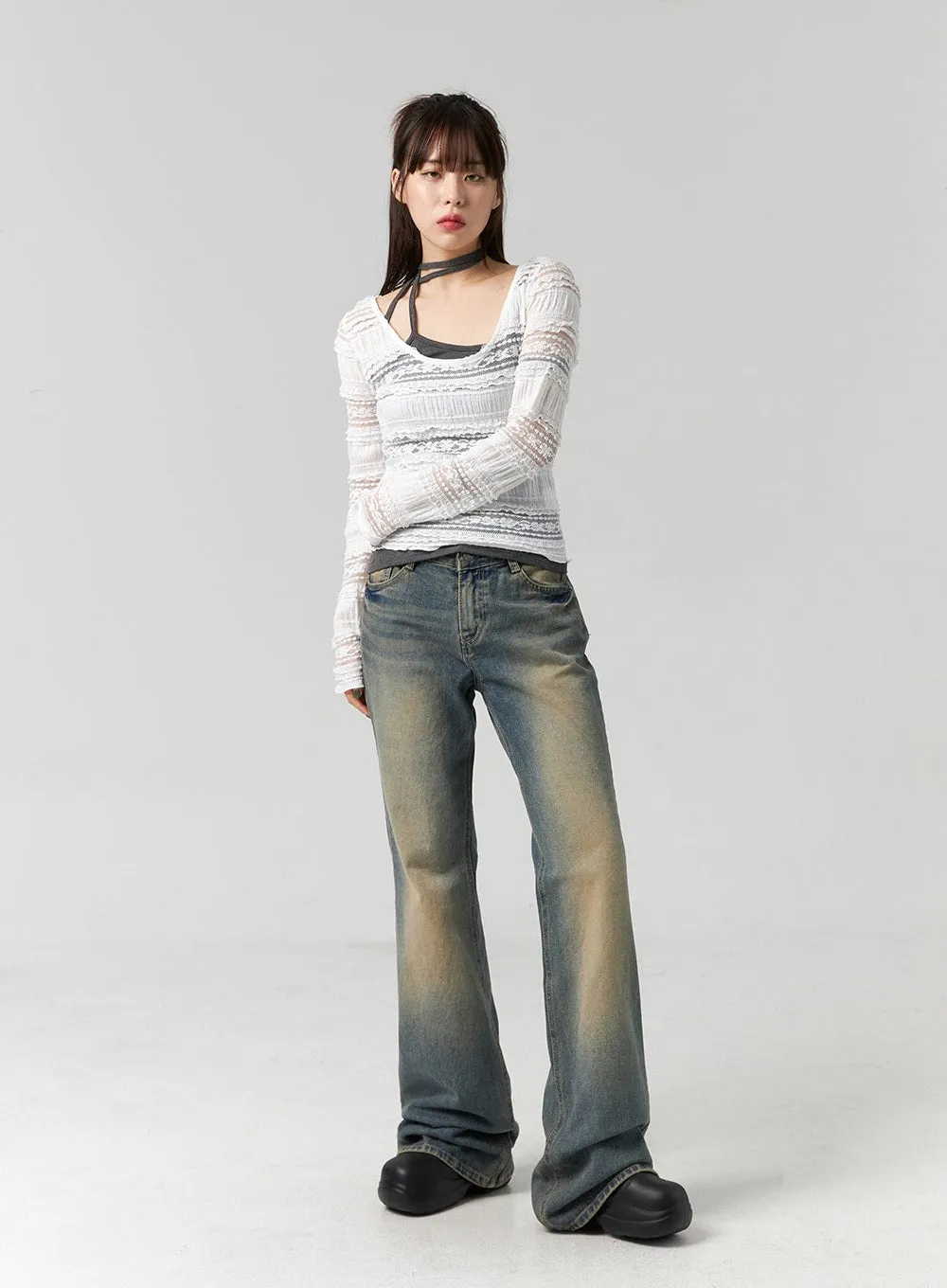Slim Fit Bootcut Jeans CG330