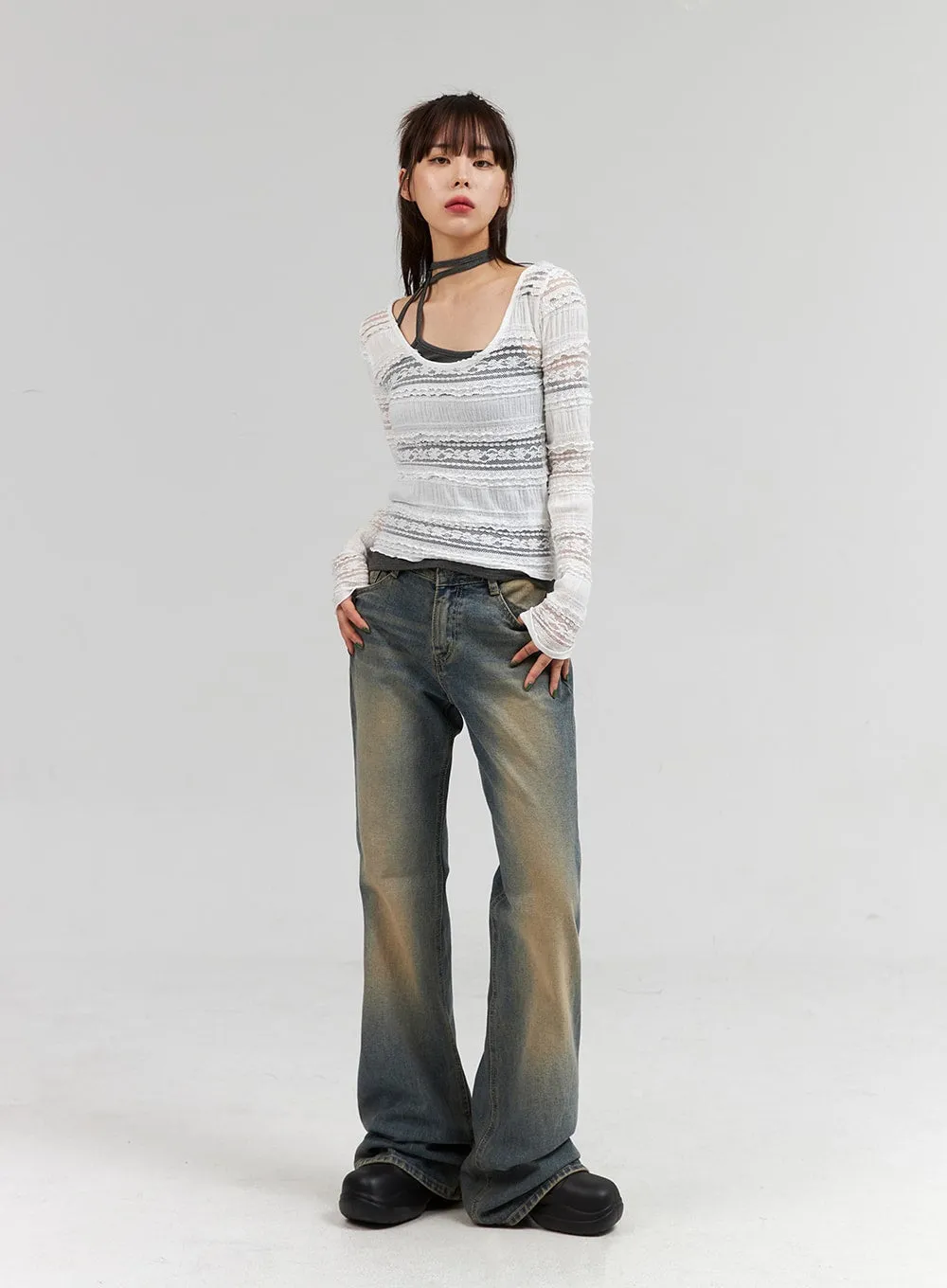 Slim Fit Bootcut Jeans CG330