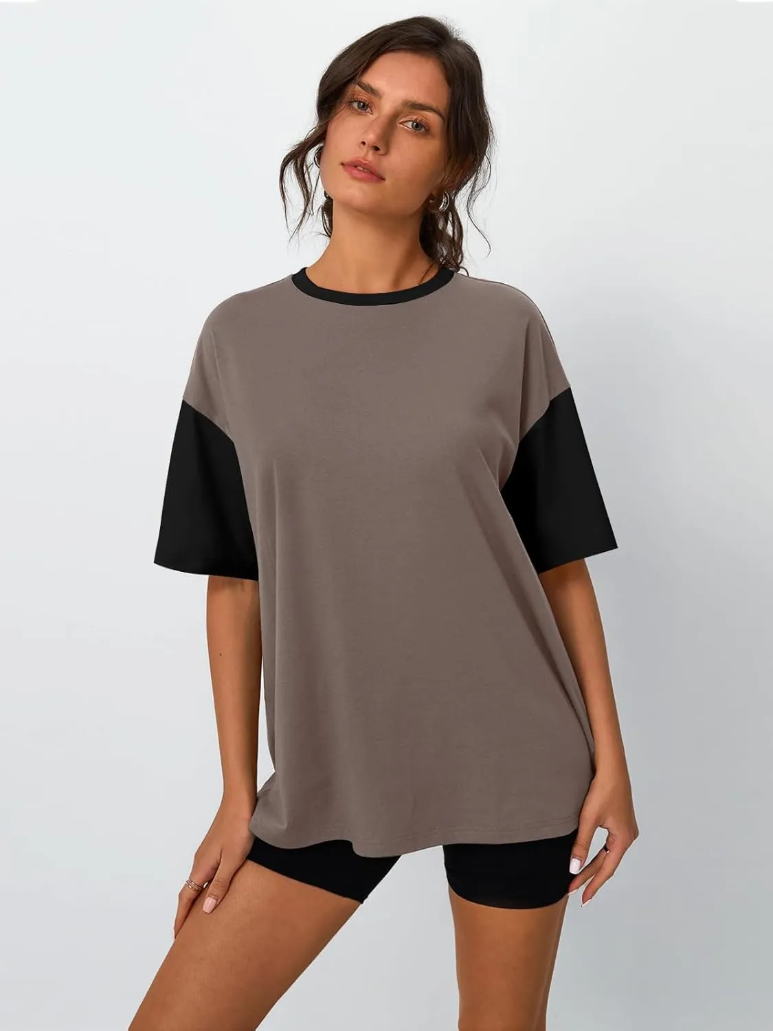 Trendy Queen Oversized T-Shirts for Women Summer Workout Loost Fit Short Sleeve Tops Casual Y2K 2025 Fashion Basic Tees