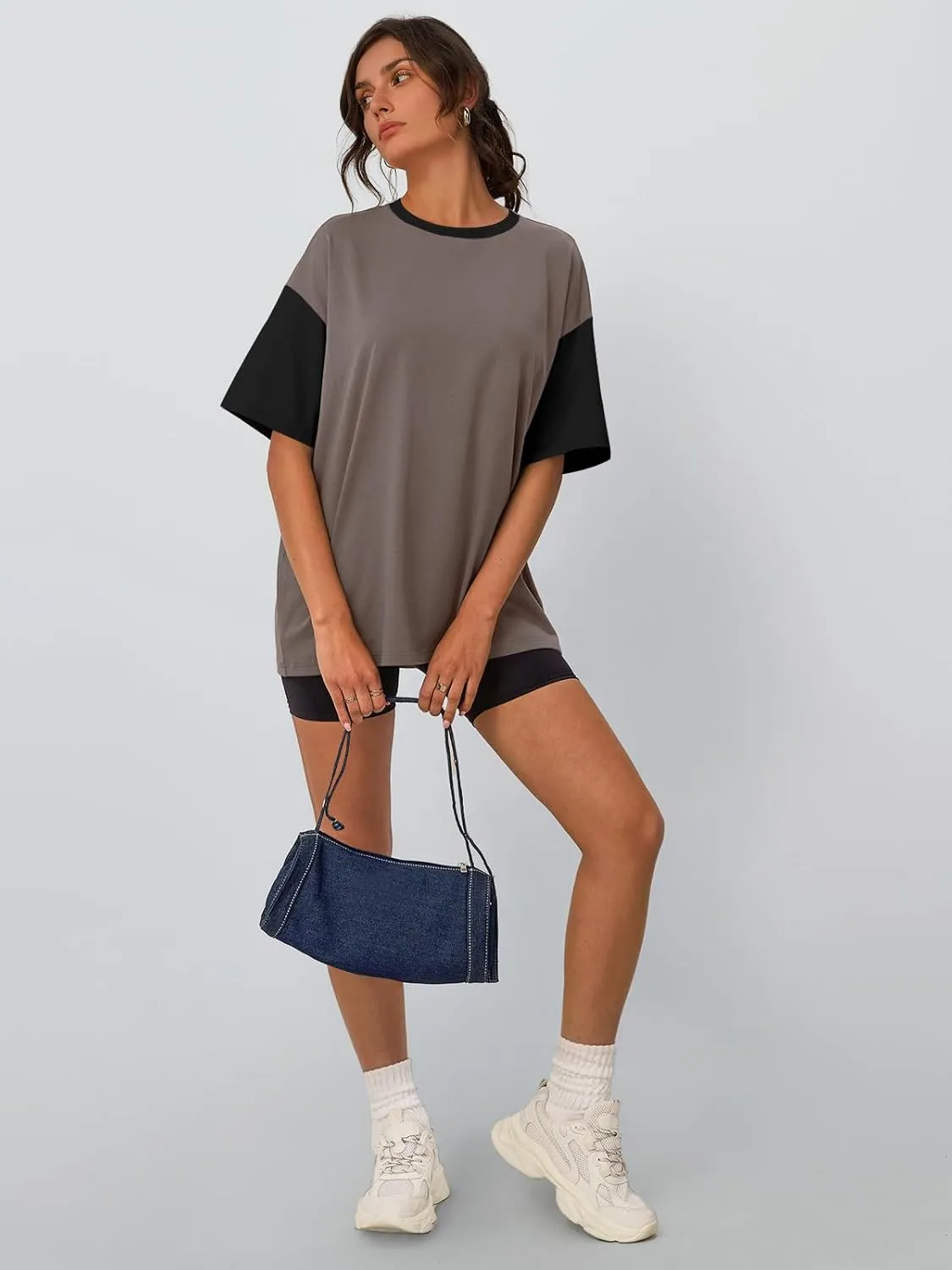 Trendy Queen Oversized T-Shirts for Women Summer Workout Loost Fit Short Sleeve Tops Casual Y2K 2025 Fashion Basic Tees